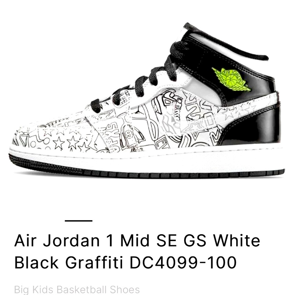 Kids Air Jordan Basketball Shoes. Size 2.5y